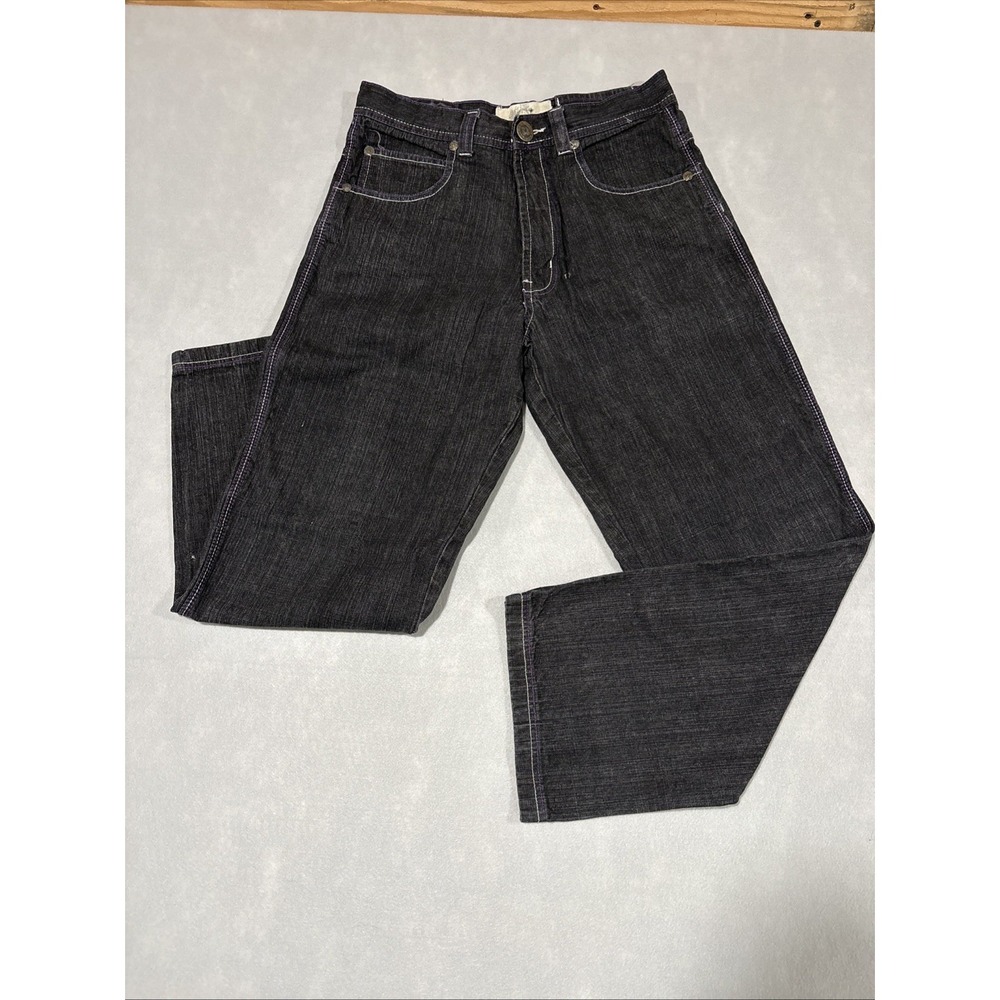Vintage Rich Kids Jeans Men's 34x32 Black purple Denim Skate y2k Grunge